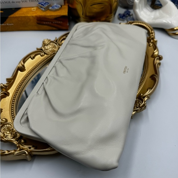 🆕 OROTON 🧿 NWT Celia XL Long Leather Clutch, Cream - Picture 10 of 16